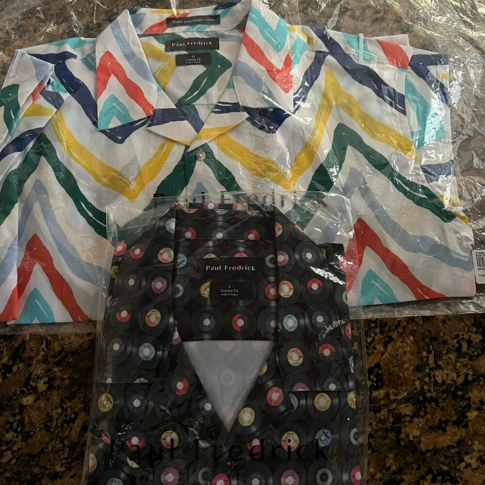 2 Men Large Shirts from Paul Fredrick's